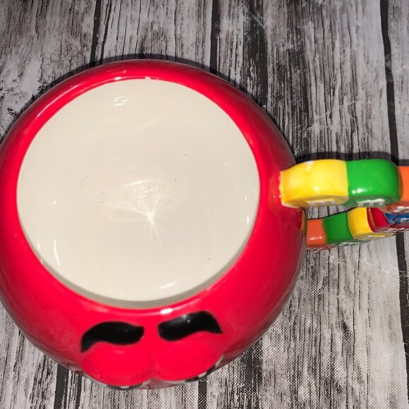 Red M&M Candy Handle Coffee Mug 14oz - Picture 2 of 11